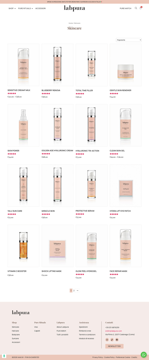 Web design e strategia digitale ecommerce beauty