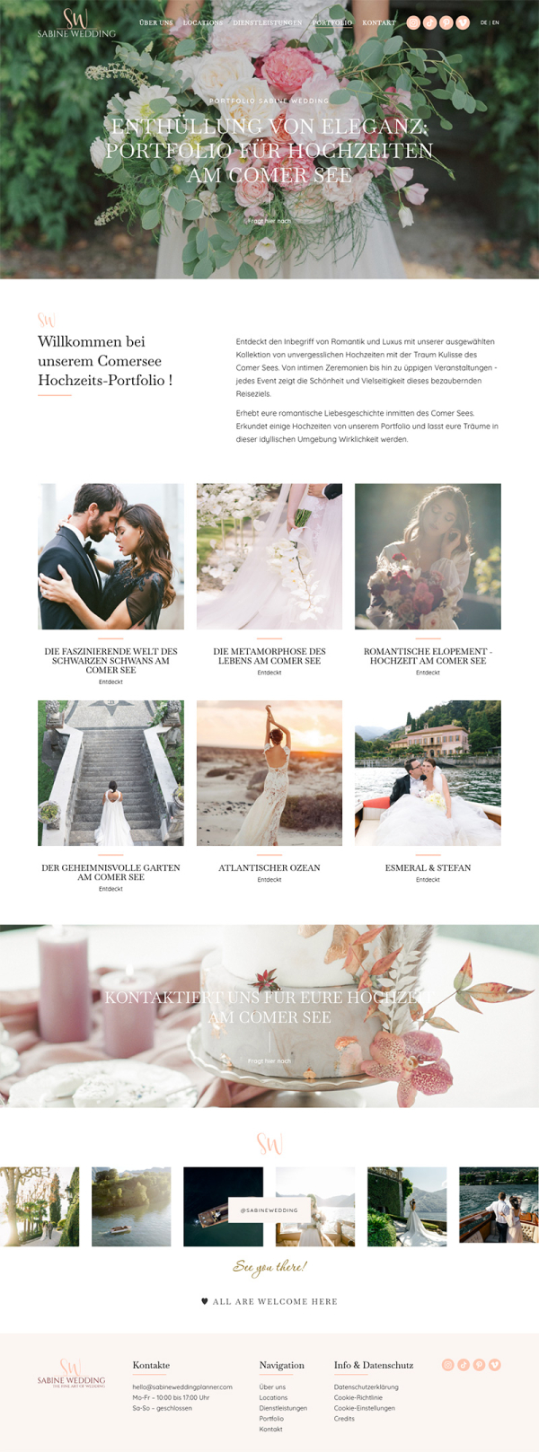 Sito web matrimonio Como