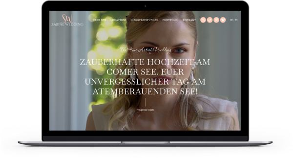Sito internet wedding planner Como