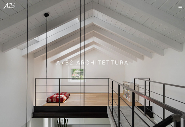 Interfaccia grafica minimal per architetti