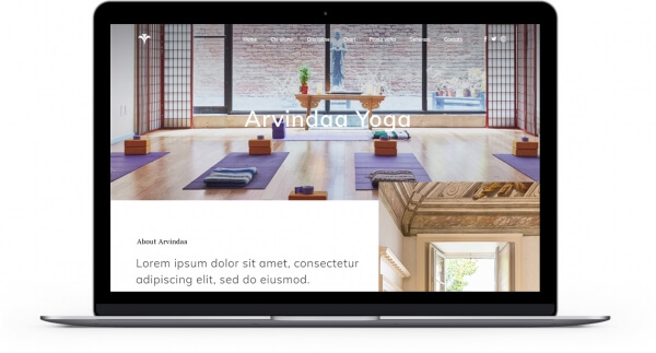 Realizzazione sito internet professionale per centro Yoga a Como - Curato da JG web design
