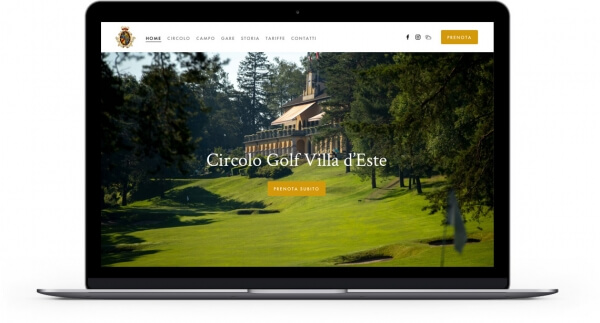 Creazione sito web Golf Club