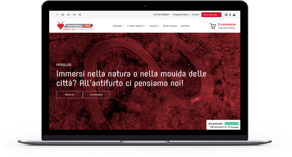 Realizzazione sito internet antifurto auto e moto