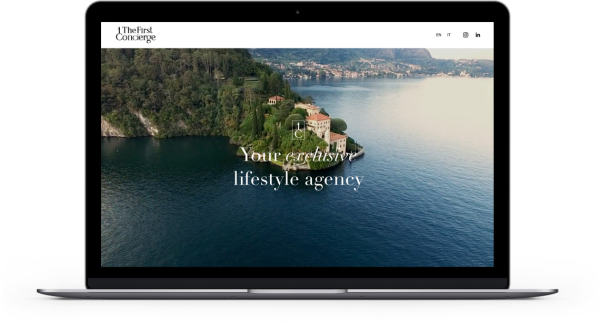 Realizzazione sito internet servizi di lusso Lago di Como